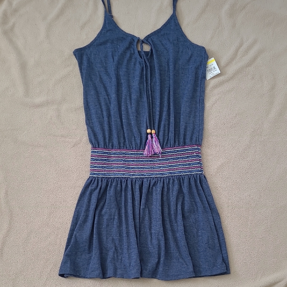 New Soluna Swim Cover up Dress with Pink Accents